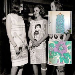 Vintage 60’s Mod Shift Psychedelic Flower Dress
